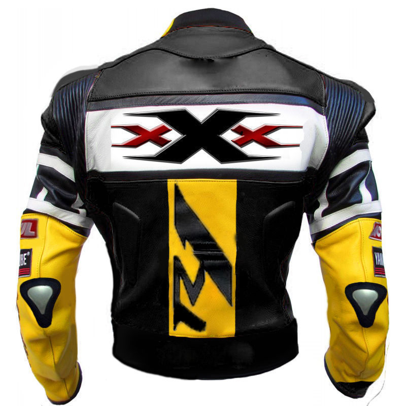motorcycle yellow R1 Jacket back