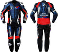 BMW MOTORCYCLE BLUE LEATHER RACING SUIT