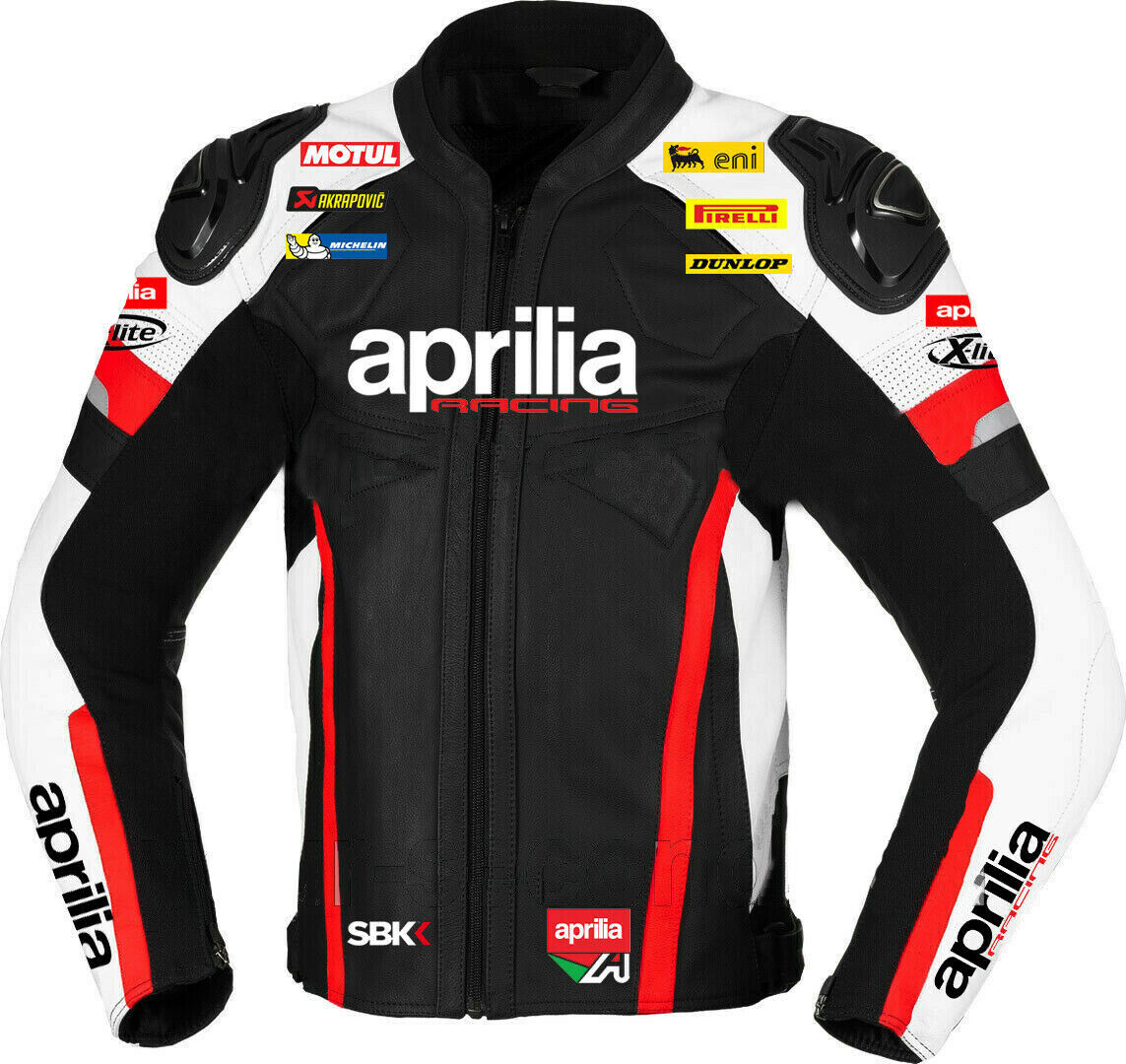 Aprilia アプリリア レーシング トラックジャケット ブラック Aprilia Leather Racing Jacket | SPEEDYSTAR – speedystar