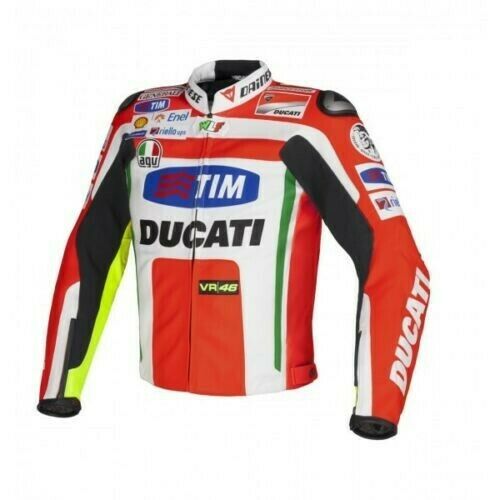 DUCATI TIM MOTORCYCLE LEATHER RACING JACKET