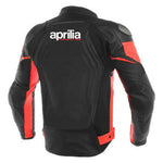 APRILIA RED AND BLACK MOTORCYCLE LEATHER RACING JACKET