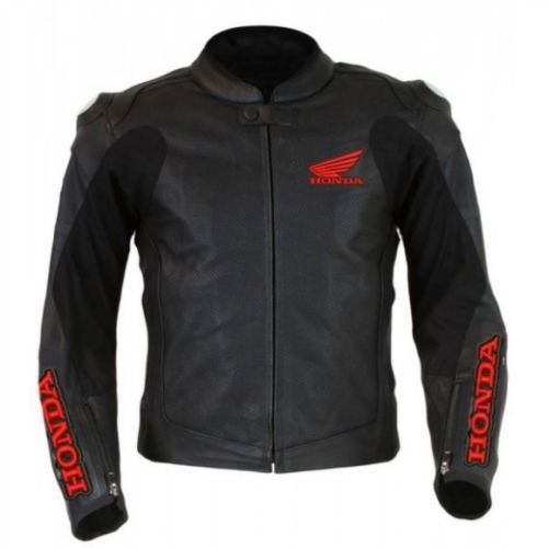 Race Car Jackets. Honda Racing Jacket Black with Red